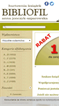 Mobile Screenshot of bibliofil.com.pl